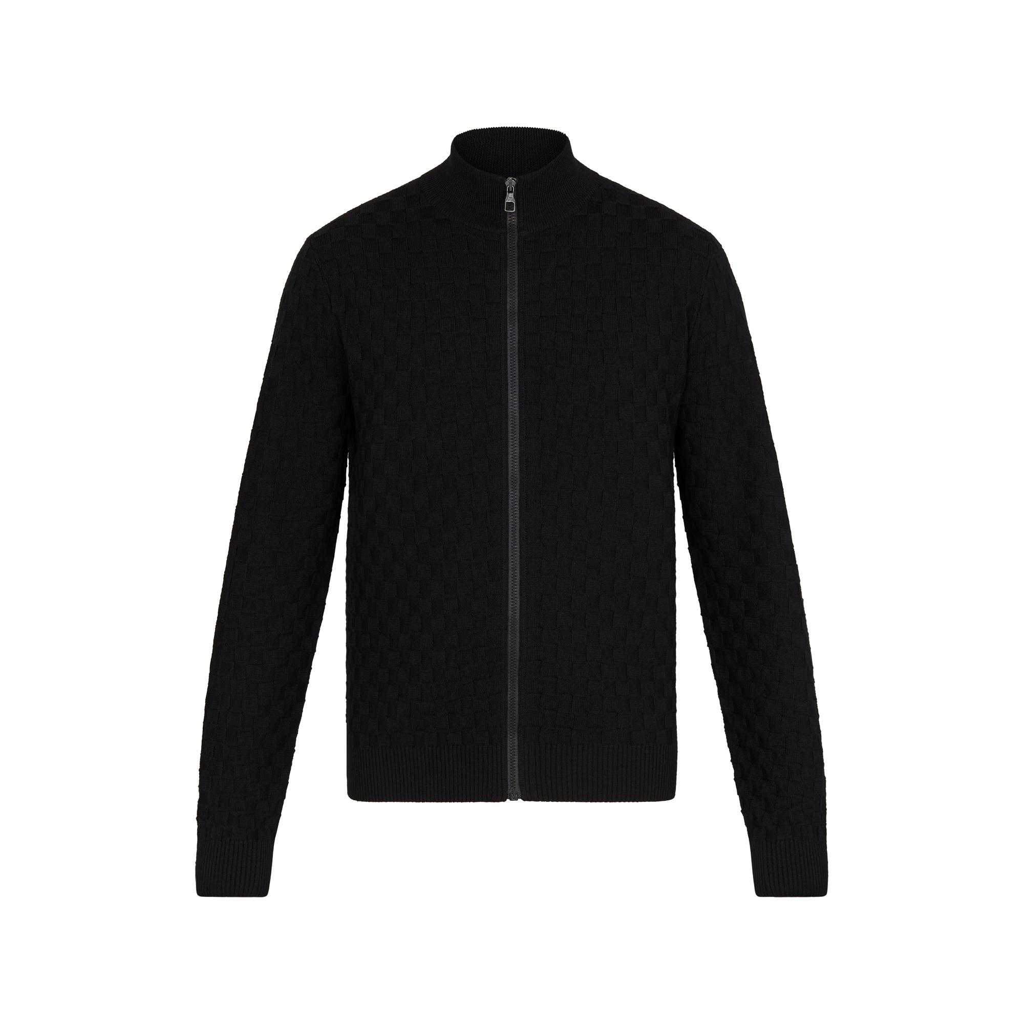 Damier Signature Zip-Through Cardigan - Ready to Wear | LOUIS VUITTON